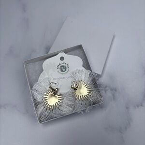 Spartina 449 Gold and Silver Art Deco Earrings